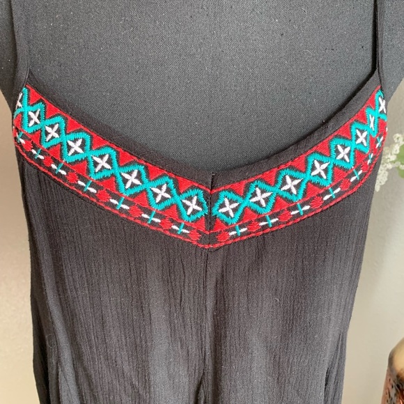 Lily Rose Black Spaghetti Strap Dress Size Medium - Picture 16 of 17